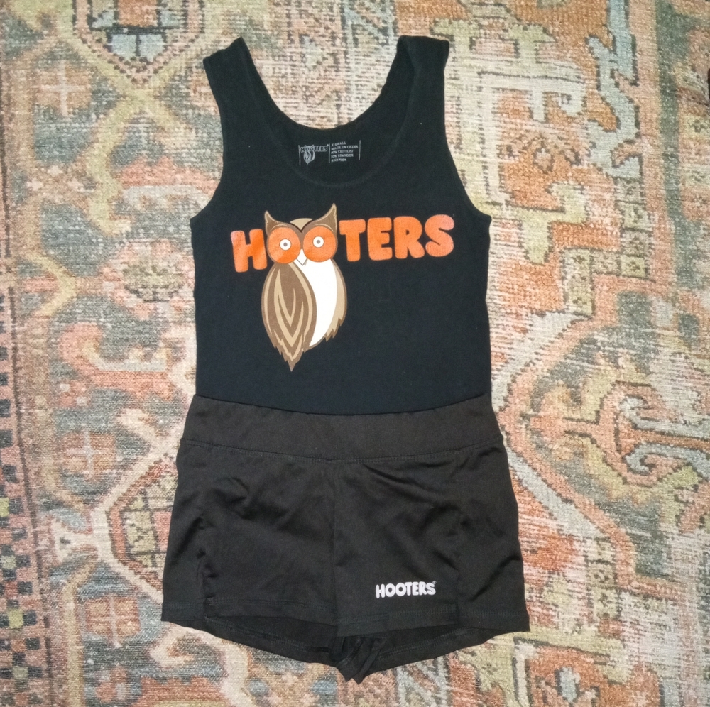 Hooters girl black uniform set XS/XXS!!!